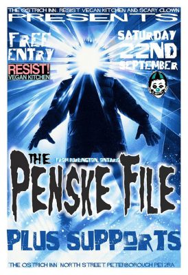 The Peskie File gig Ostrich Inn Scary Clown Resist!