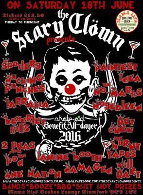 scary clown all dayer 2016
