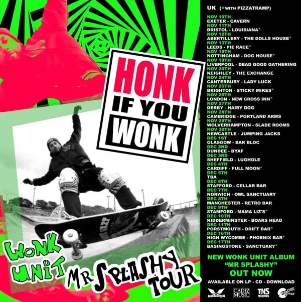 Wonk Unit Mr Splashy tour