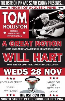Tom Holliston from No Means No plays the Ostrich inn