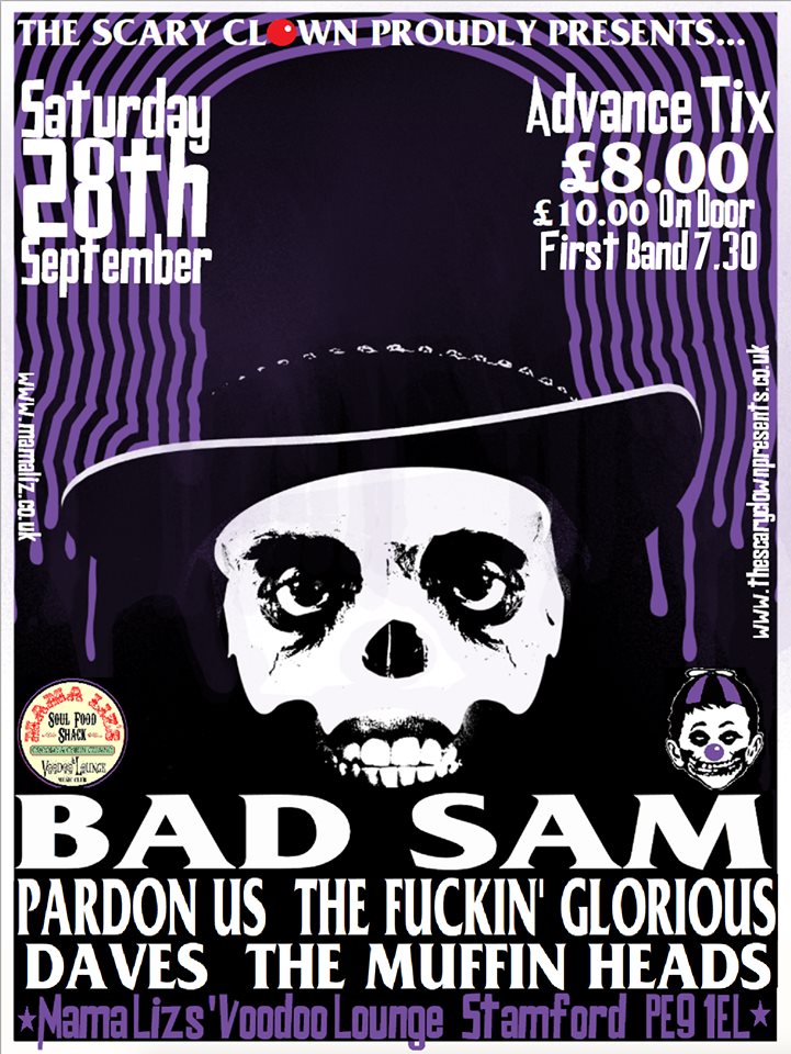 bad sam and the fuckin glorious poster
