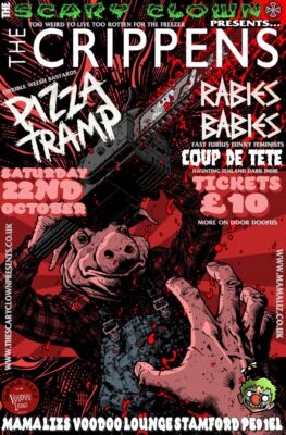 crippins and pizzatramp gig poster